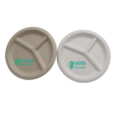 Anhui EVEN 100% Biodegradable Disposable Food Grade Sugarcane Bagasse Plates For Take Out Food